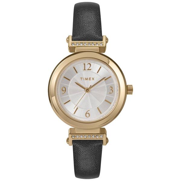 Womens Timex&#40;R&#41; Gold-Tone Black to Brown Strap Watch - TW2W96400JT - image 