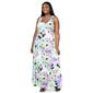 Plus Size 24/7 Comfort Apparel Floral Scoop Neck Maxi Dress - image 2