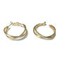 Adrienne Vittadini Interlock Hoop Earrings - image 1