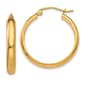 Gold Classics(tm) 14kt. Gold 21x3.75mm Hoop Earrings - image 1