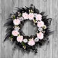 National Tree 26in. Pretty Morbid Pink Carnation Halloween Wreath - image 4