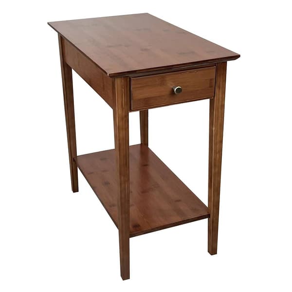 eccostyle(tm) Solid Bamboo Recliner Table w/ Drawer - image 