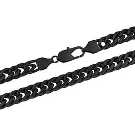 Mens Gentlemen's Classics&#8482; Stainless Steel Black Curb Chain