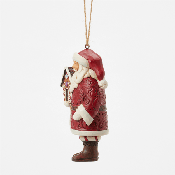 Jim Shore Heartwood Creek Gingerbread Santa Christmas Ornament
