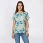 Womens Architect(R) Short Sleeve Splatter Abstract Slub Tee - image 1