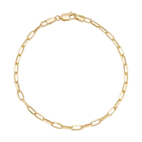 Gold Classics&#40;tm&#41; 10kt. Yellow Gold Paperclip Chain Bracelet - image 