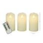9th & Pike® Flameless Candles with Remote - Set of 3 - image 4
