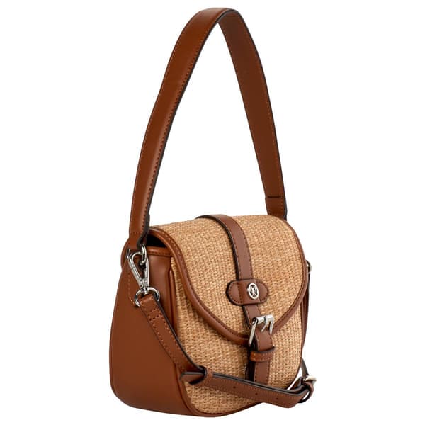 Nine West Briar Flap Crossbody - Saddle Tan