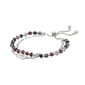 Shine Cubic Zirconia Cross Crystal Double Strand Bolo Bracelet - image 2