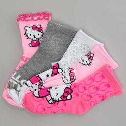 Girls Hello Kitty(R) 5pk. Mid Crew Socks
