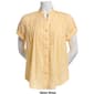 Womens Preswick &amp; Moore Short Sleeve Solid Geo Blouse - image 3