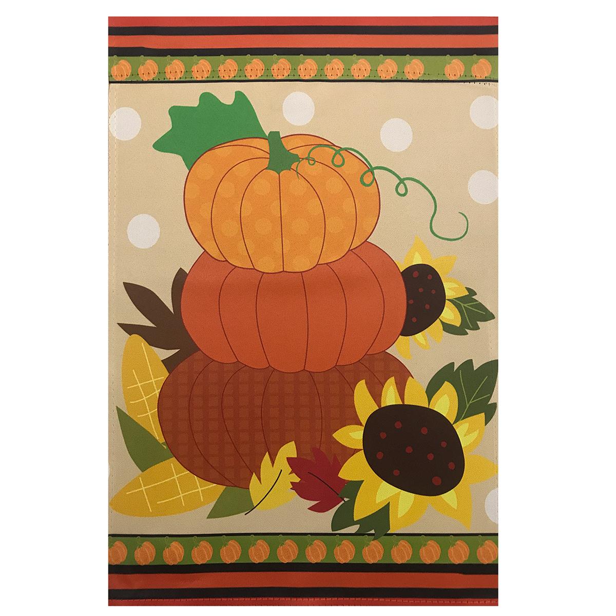 Northlight Seasonal Pumpkins and Sunflowers Garden Flag