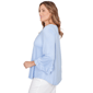 Plus Size Ruby Rd. California Dreaming Ruffle Sleeve Dot Blouse - image 4