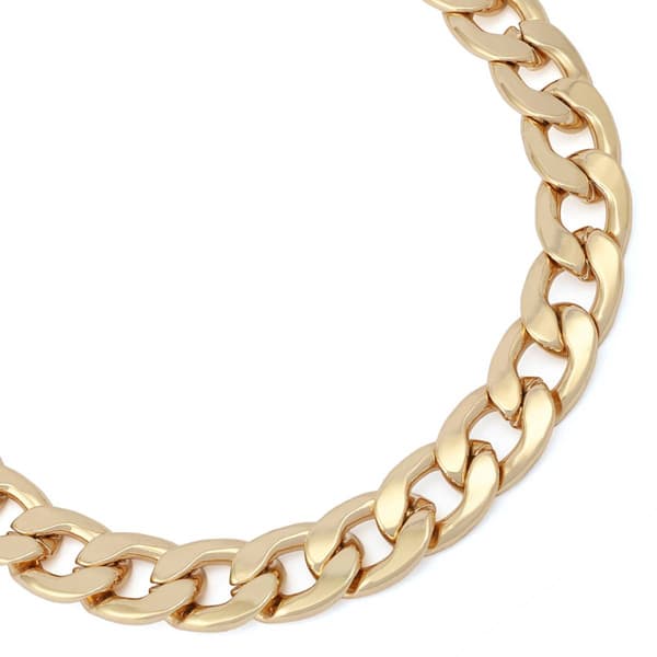 Steve Madden Faceted Curb Chain Anklet