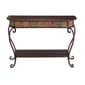 9th & Pike(R) Dark Brown Traditional Metal Console Table - image 1