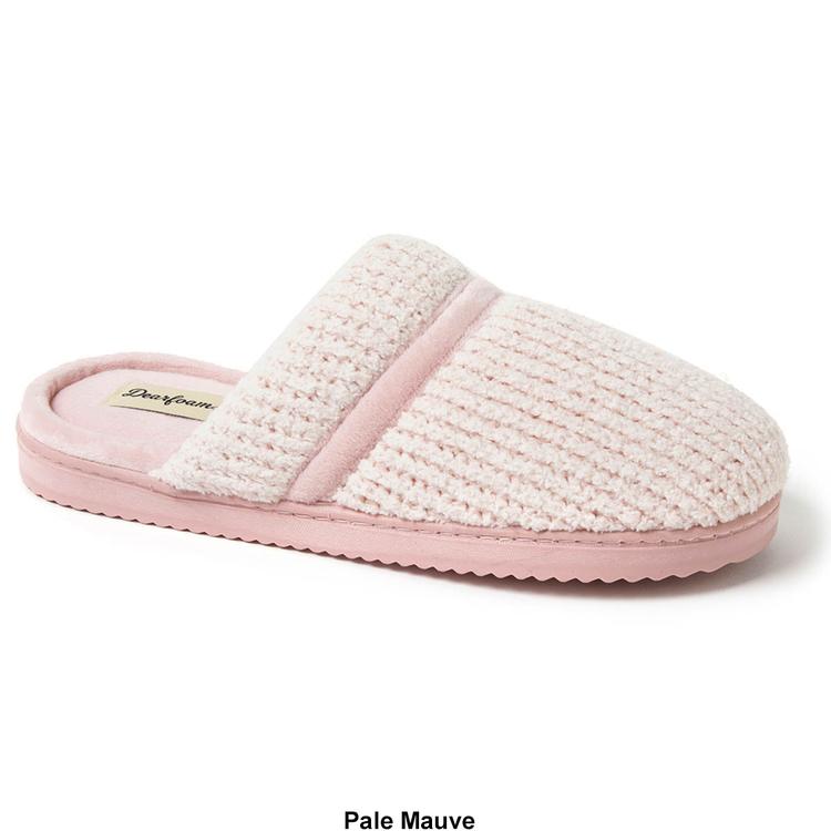 Womens Dearfoams® Serena Marled Chenille Scuff Slippers