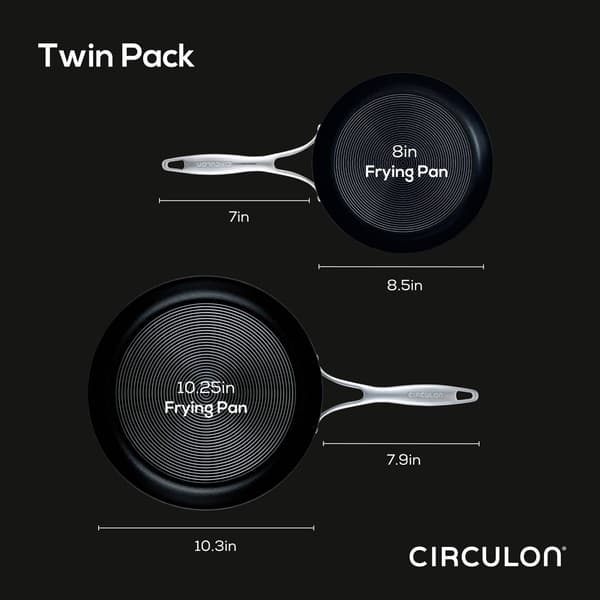 Circulon® 2pc. Stainless Steel Frying Pan Set