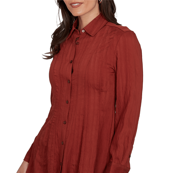 Plus Size Skye’s the Limit Urban Heirloom Button Down Blouse