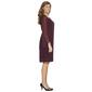 Womens Connected Apparel Chiffon Sleeve Eyelash Sheath Dress - image 4