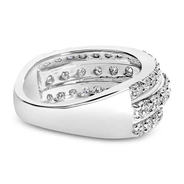 Haus of Brilliance 2ctw. Lab Grown Diamond 3 Row Band Ring