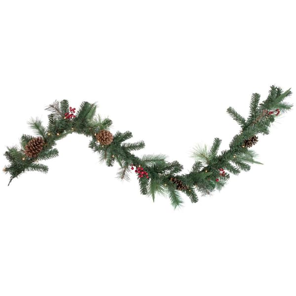Northlight Seasonal Pine & Berries Artificial Christmas Garland