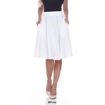 Womens White Mark Saya Flared Skirt - Boscov's