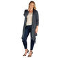 Plus Size 24/7 Comfort Apparel Extra Long Open Front Cardigan - image 1