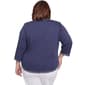 Plus Size Alfred Dunner Nantucket Knit Asymmetric Floral Blouse - image 2