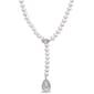 Gemstone Classics&#40;tm&#41; Sterling Silver Pearl Drop Necklace - image 1