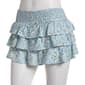 Juniors Derek Heart Challis Ruffle Floral Smock Waist Skort - image 1