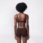 Womens Cupshe Textured Scoop Neck Bralette Swim Top - image 2
