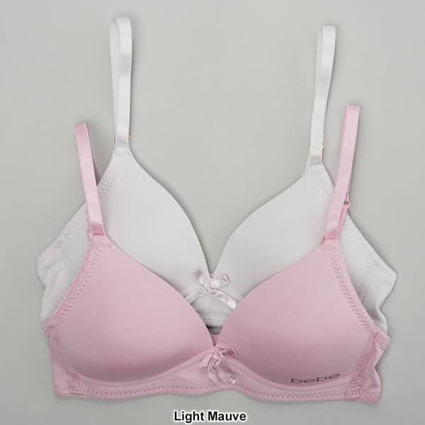 Girls (7-16) Bebe 2pk. Molded Solid Bras