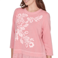 Petite Ruby Rd. Renaissance Romance 3/4 Sleeve Eyelet Blouse - image 4