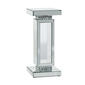 9th & Pike(R) Silver Wood Glam Pedestal Table - image 1