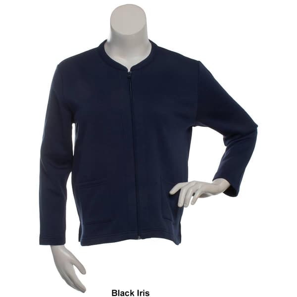 Womens Hasting & Smith Long Sleeve Fleece Zip Cardigan