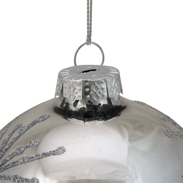Northlight Silver Glittered Snowflakes Shiny Christmas Ornament