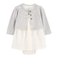 Baby Girl &#40;NB-12M&#41; Carters&#40;R&#41; 2pc. Solid Bodysuit Dress w/Cardigan - image 1