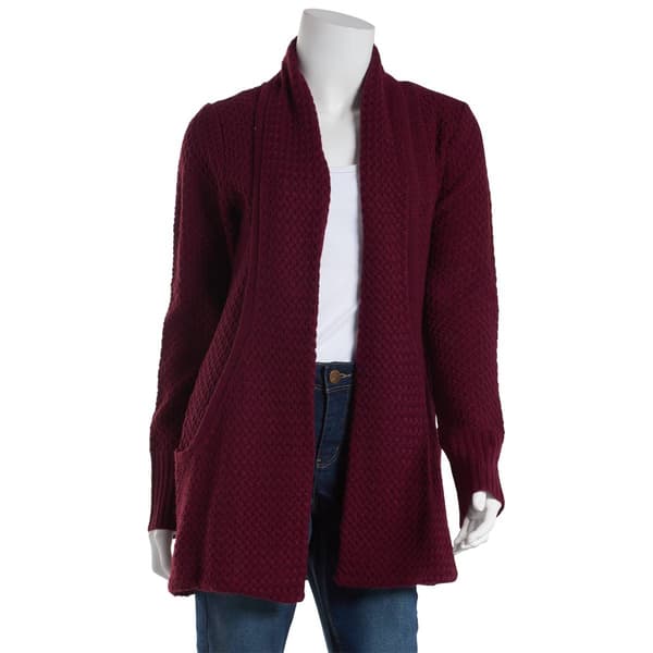 Womens 89th & Madison Long Sleeve Cardigan with Pockets - Boscov's