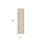 HomeRoots Brown & Ivory Floral Medallion Distressed Runner Rug - image 3