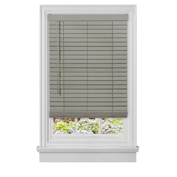 Achim Cordless GII Madera Falsa Faux Wood Blinds