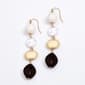 Ashley Cooper(tm) Shiny Gold-Tone Linear Earrings w/ Beads & Stone - image 1