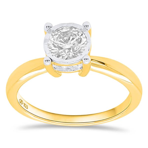 Nova Star(R) Yellow Gold 1ctw. Lab Grown Diamond Solitaire Ring