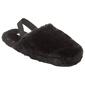 Womens Capelli New York Solid Black Faux Fur Slippers w/Backstrap - image 1