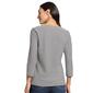 Womens Jones New York 3/4 Sleeve Square Neck Tee - image 2