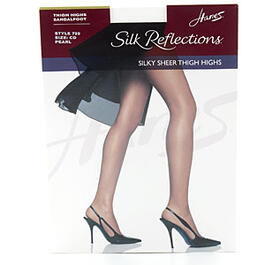 Womens Hanes&#40;R&#41; Silk Reflections Sheer Thigh High Hosiery