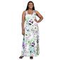 Plus Size 24/7 Comfort Apparel Floral Scoop Neck Maxi Dress - image 1
