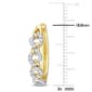 Sophia B 10kt. Gold 1/3ct. Interlocked Link Diamond Hoop Earrings - image 3