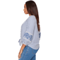 Petite Ruby Rd. French Riviera Seersucker Tie Front Blouse - image 4