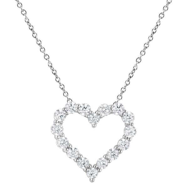 Nova Star(R) 2ctw. Sterling Silver Lab Grown Diamond Heart Pendant - image 