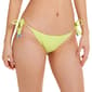 Juniors California Sunshine Crinkle Side Tie Bikini Swim Bottoms - image 2